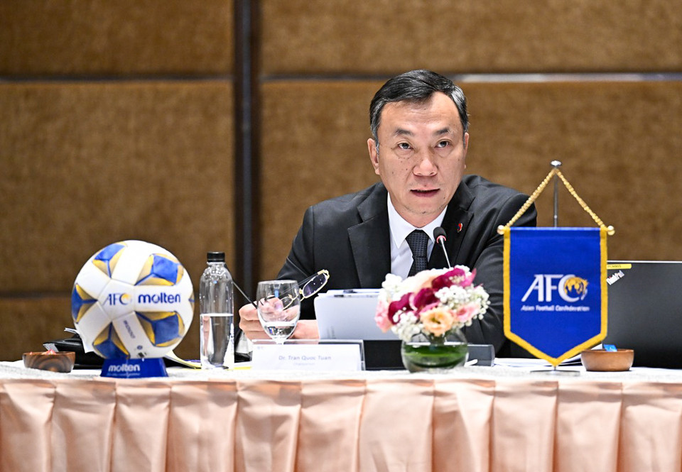 Chủ tịch VFF Trần Quốc Tuấn chủ trì cuộc họp Ban thi đấu AFC trên cương vị Trưởng Ban.