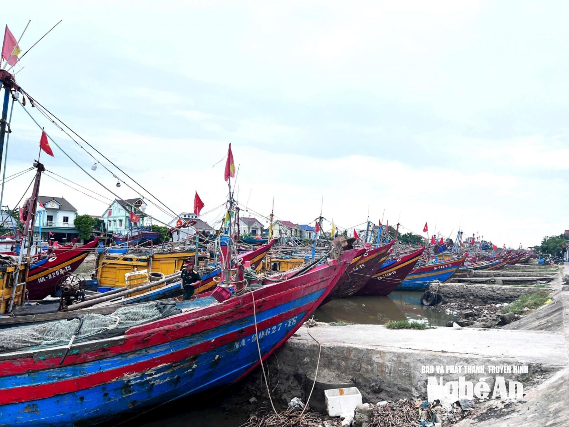 Từ ngày 21/7, tất cả tàu thuyền hoạt động trên vùng biển ảnh hưởng của bão số 3 đã vào nơi neo đậu, trú tránh an toàn. Ảnh tư liệu: PV
