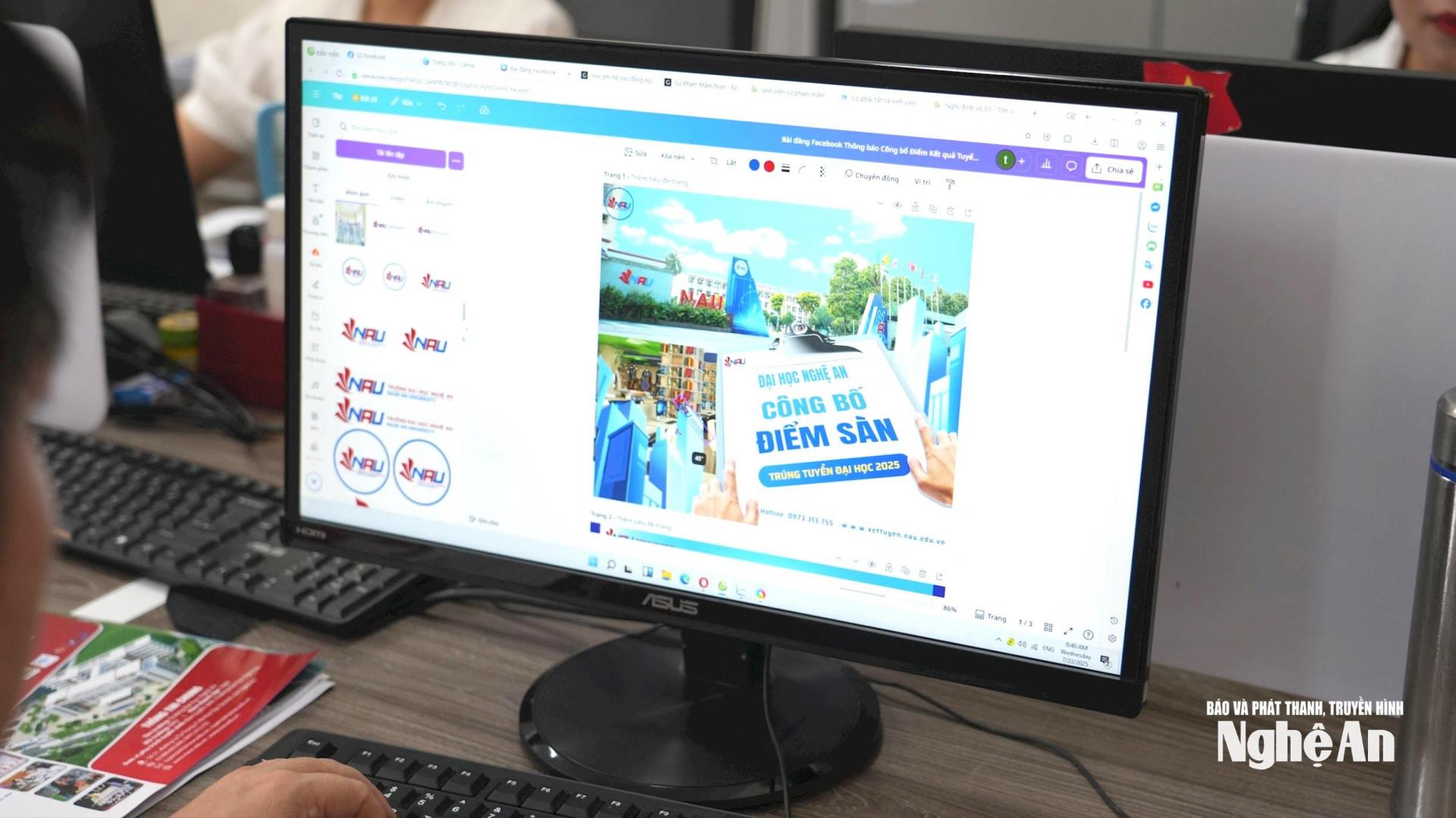 Ngưỡng điểm xét tuyển đầu vào của Trường Đại học Nghệ An dao động từ 16 đến 20 điểm. Ảnh: Mỹ Hà