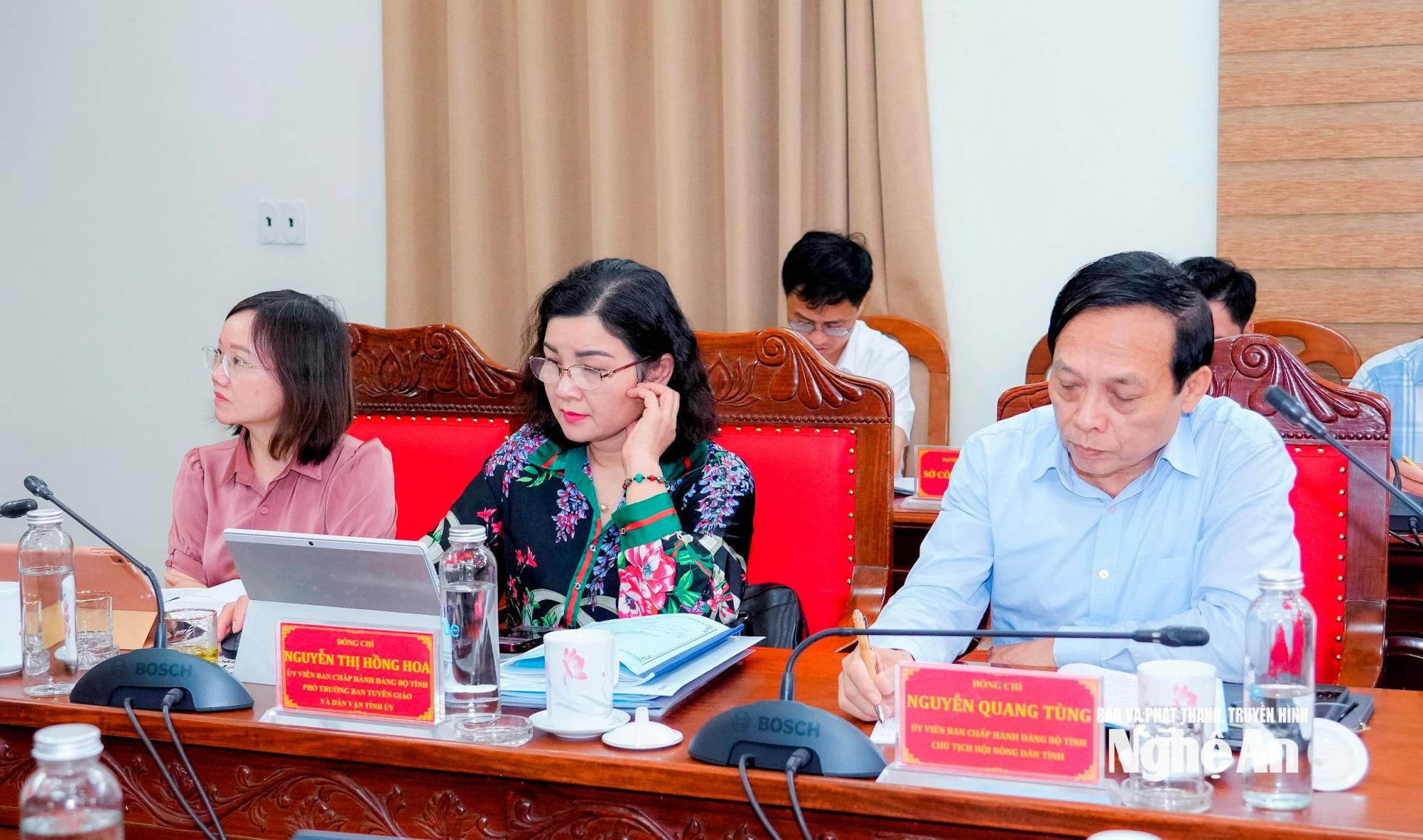 Các thành viên trong Tổ công tác số 2 tham dự hội nghị. Ảnh: Phạm Bằng