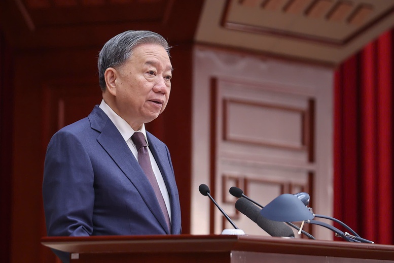 Tổng Bí thư Tô Lâm phát biểu khai mạc Hội nghị - Ảnh: VGP/Nhật Bắc