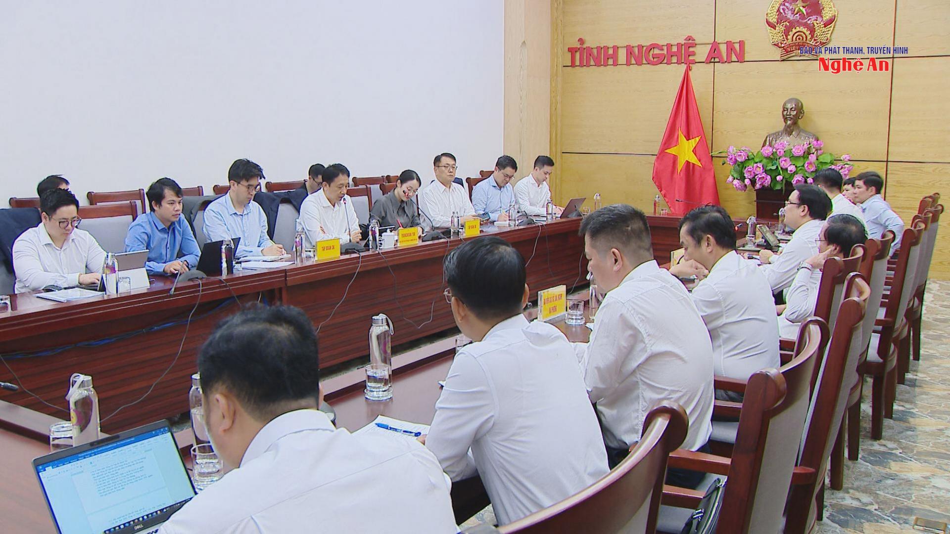 Toàn cảnh buổi làm việc.