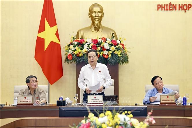 Ủy ban Thường vụ Quốc hội quyết nghị bổ sung vào Chương trình lập pháp năm 2025 trình Quốc hội cho ý kiến và thông qua tại Kỳ họp thứ 10 (tháng 10/2025) đối với 4 dự án luật. Ảnh: Doãn Tấn/TTXVN