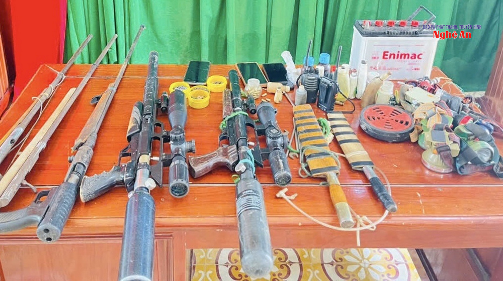 Tang vật vụ án.