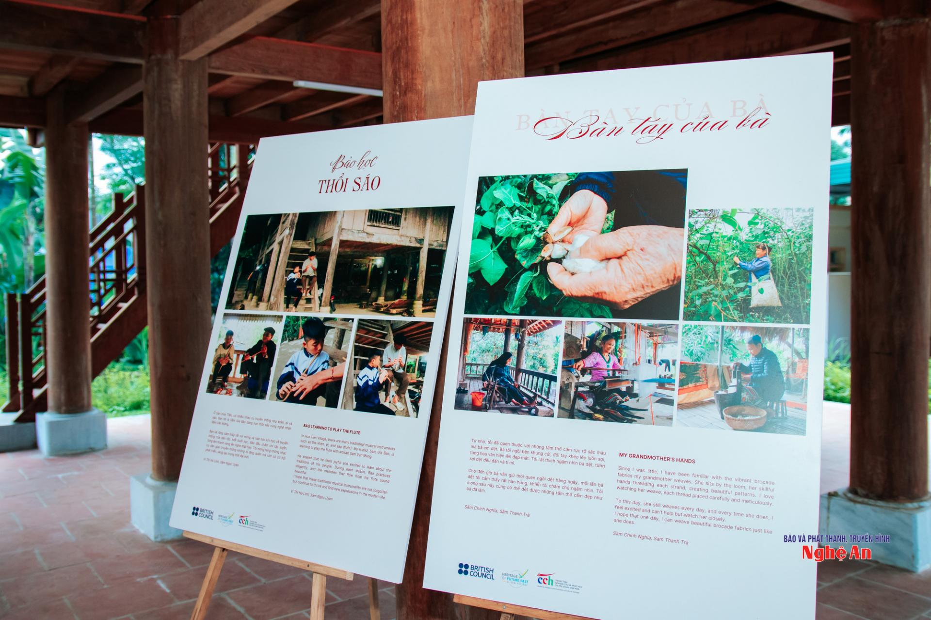 Những lát cắt văn hóa địa phương được trưng bày.