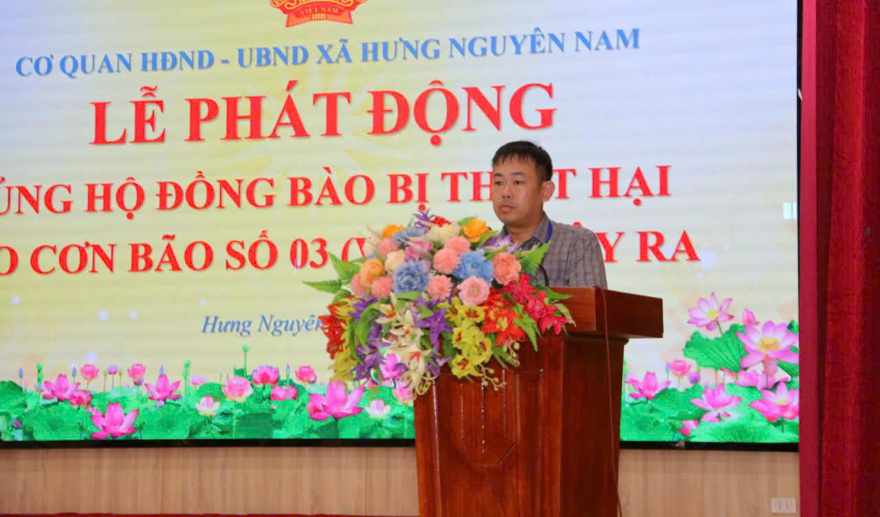 Lãnh đạo xã Hưng Nguyên Nam đã kêu gọi toàn thể cán bộ, công chức, các cơ quan, đơn vị và nhân dân địa phương phát huy tinh thần “tương thân tương ái”, “lá lành đùm lá rách”.