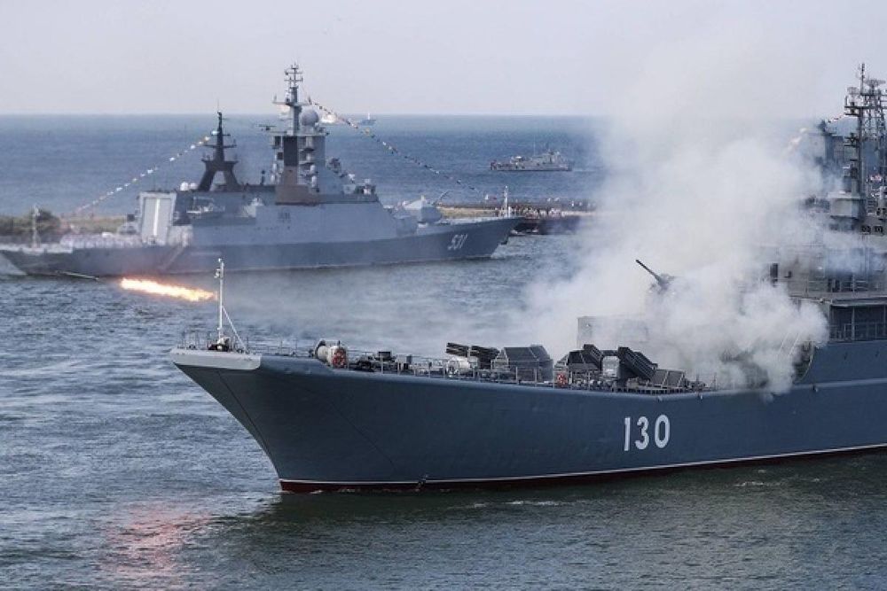 Một cuộc tập trận của Nga trên biển. Ảnh: Tass