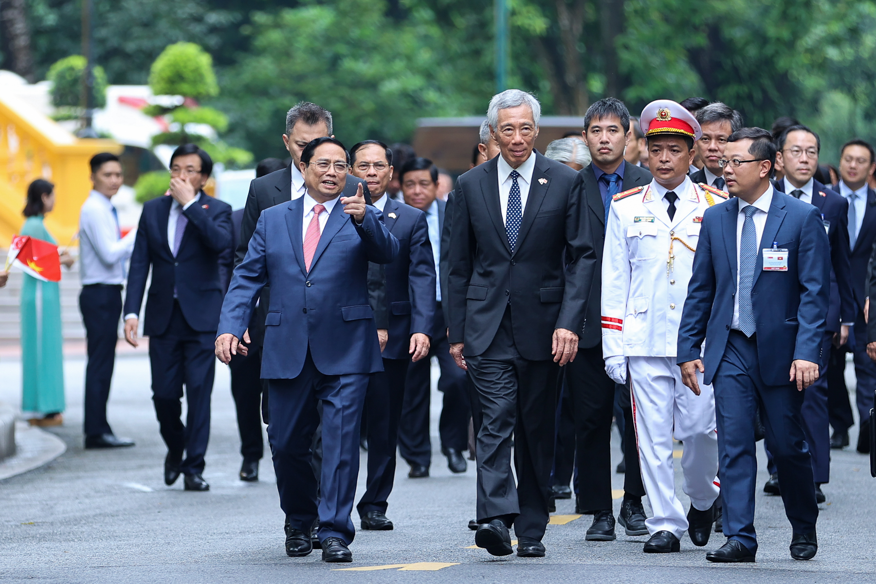 Chuyến thăm lần này của Thủ tướng Lý Hiển Long là chuyến thăm thứ 5 của ông tới Việt Nam trên cương vị Thủ tướng