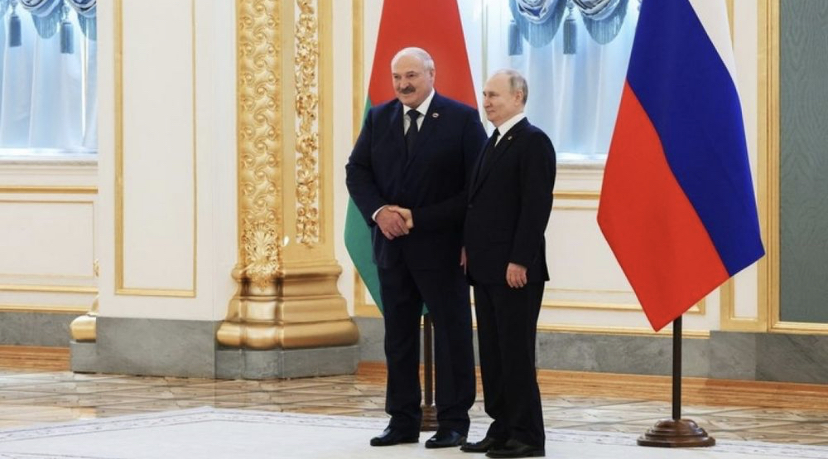 Tổng thống Nga Vladimir Putin và Tổng thống Belarus Lukashenko. Ảnh: Sputnik