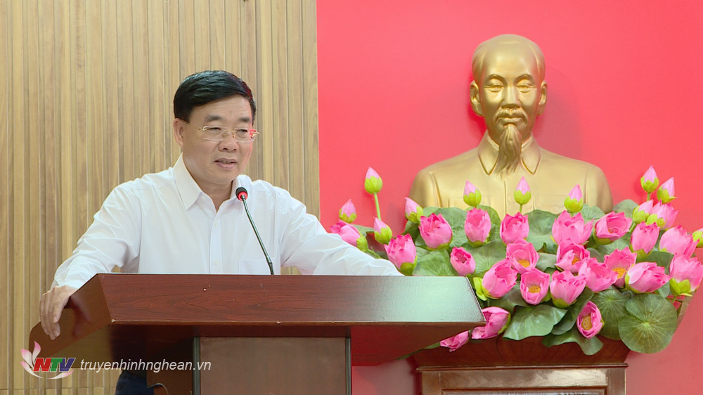 Phó Bế Tắc thư Thường trực Tỉnh uỷ Nguyễn Văn Thông tuyên bố bên trên sự kiện.