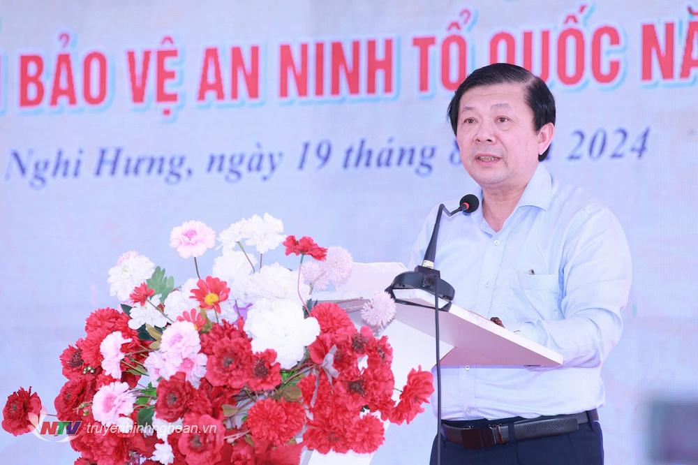 Đồng chí Nguyễn Hữu Dũng - Phó Chủ tịch Ủy ban Trung ương Mặt trận Tổ quốc Việt Nam phát biểu tại Ngày hội