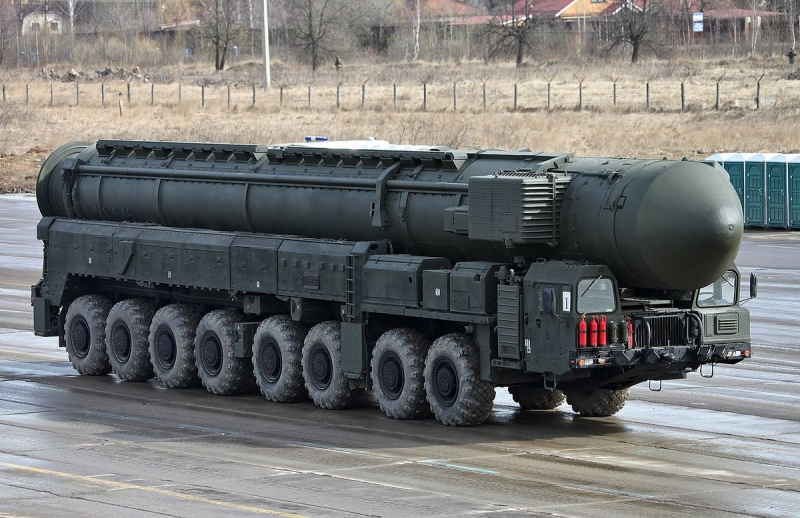  Được công bố trong triển lãm Army-2019, tầm bắn của ICBM Sarmat là 18.000 km, trọng lượng phóng hơn 200 tấn, trong đó nhiên liệu chiếm 178 tấn. Ảnh: KT.