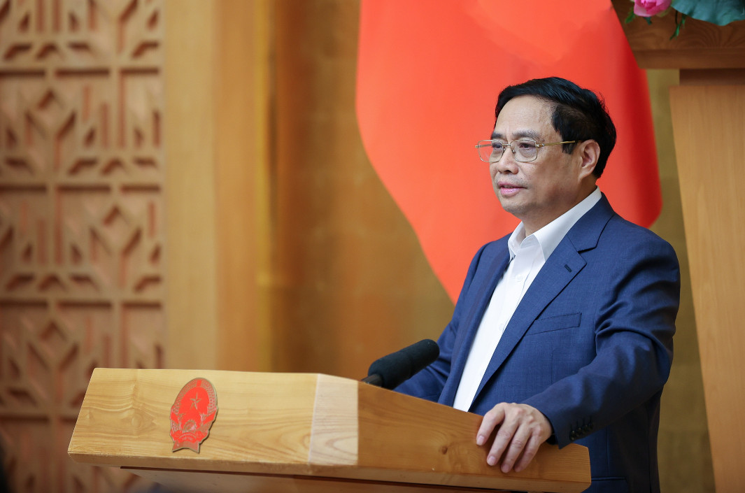 Thủ tướng Phạm Minh Chính phát biểu kết luận phiên họp Chính phủ thường kỳ tháng 9/2023 và Hội nghị trực tuyến Chính phủ với các địa phương