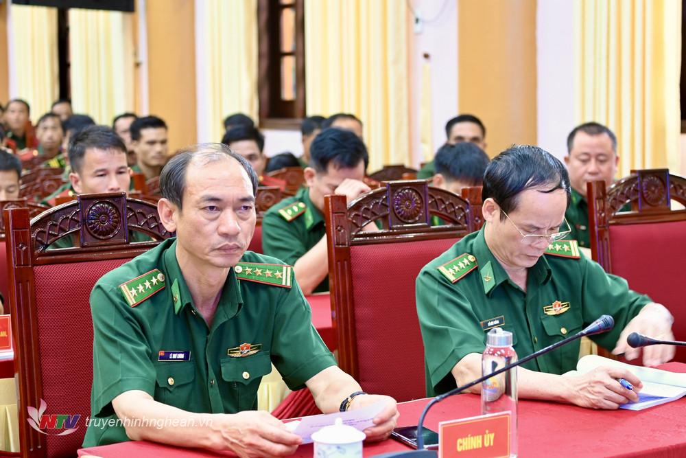 Các đại biểu Bộ Chỉ huy BĐBP tỉnh Nghệ An tham dự khai mạc