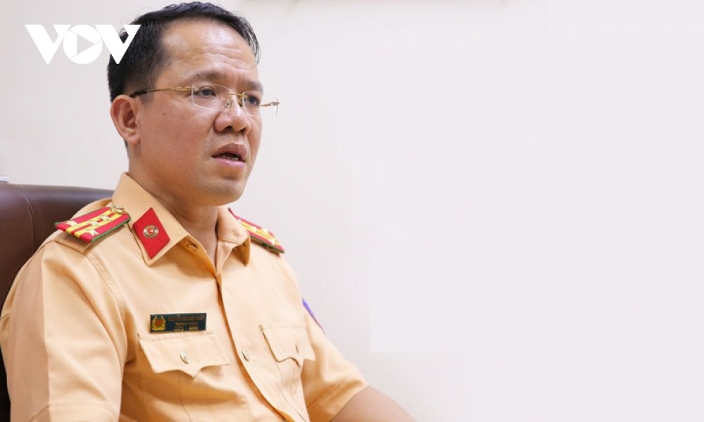 Đại tá Nguyễn Quang Nhật - trưởng Phòng hướng dẫn tuyên truyền, điều tra, giải quyết tai nạn giao thông (Cục Cảnh sát giao thông, Bộ Công an)