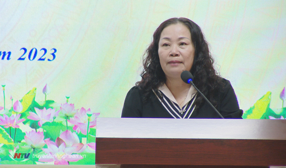 Trưởng ban Tuyên giáo Tỉnh ủy Nguyễn Thị Thu Hường 