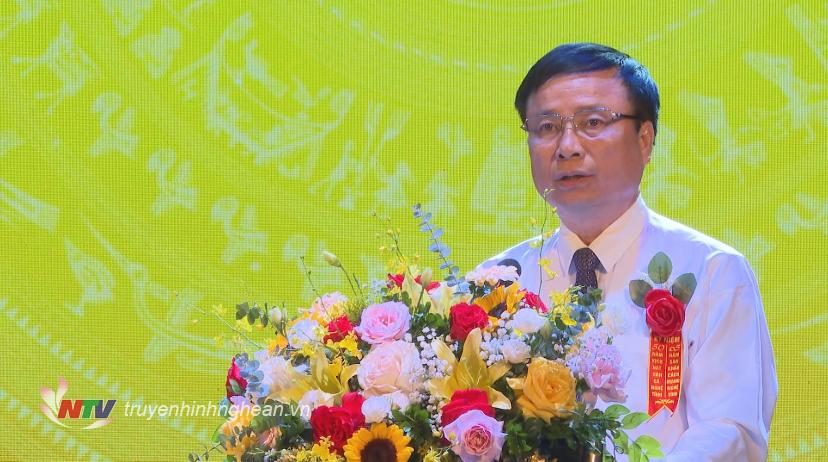 Phó Chủ tịch UBND tỉnh Bùi Đình Long phát biểu tại buổi lễ