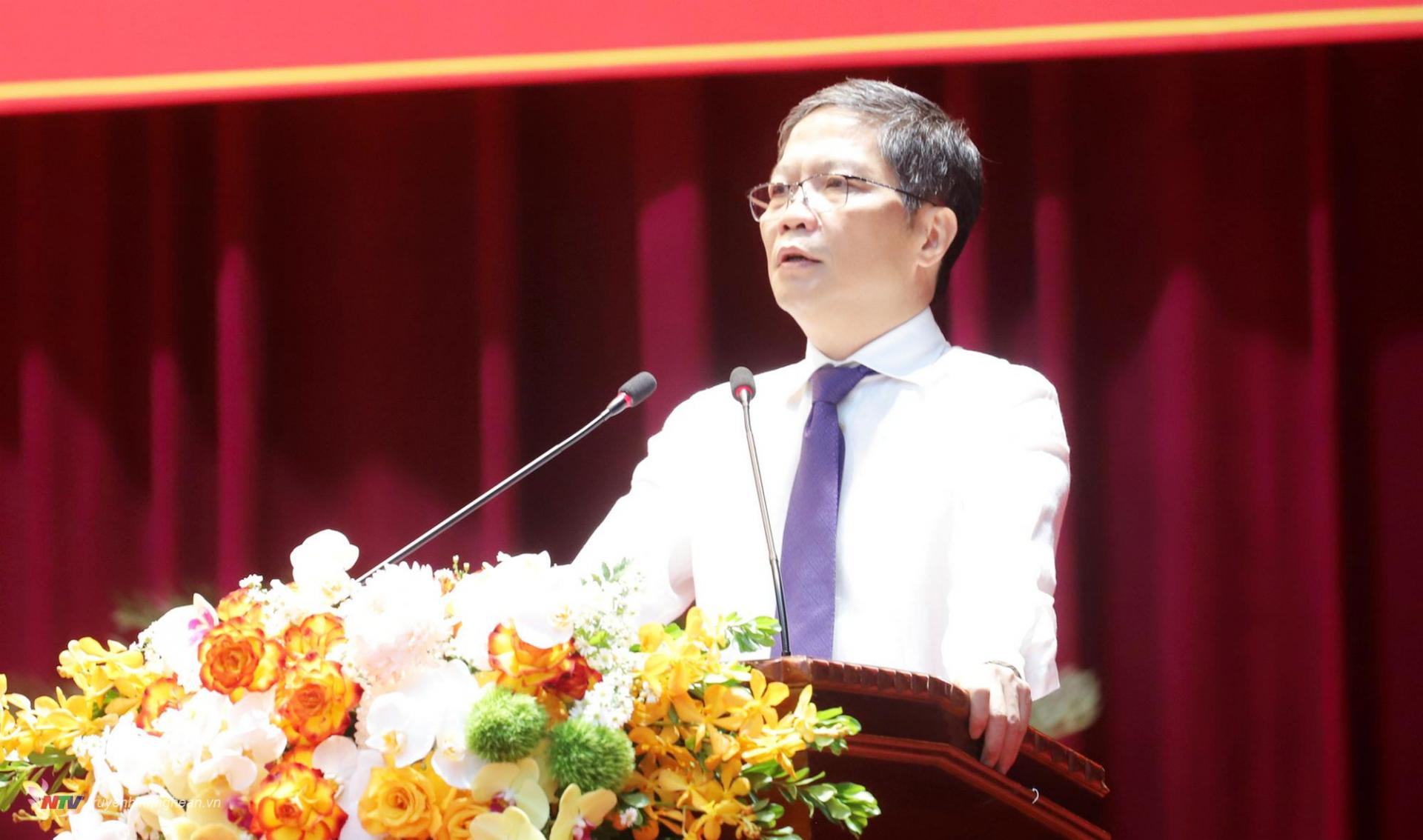 Đồng chí Trần Tuấn Anh, Ủy viên Bộ Chính trị, Trưởng ban Kinh tế Trung ương quán triệt Nghị quyết số 39-NQ/TW về xây dựng và phát triển tỉnh Nghệ An đến năm 2023, tầm nhìn đến năm 2045.