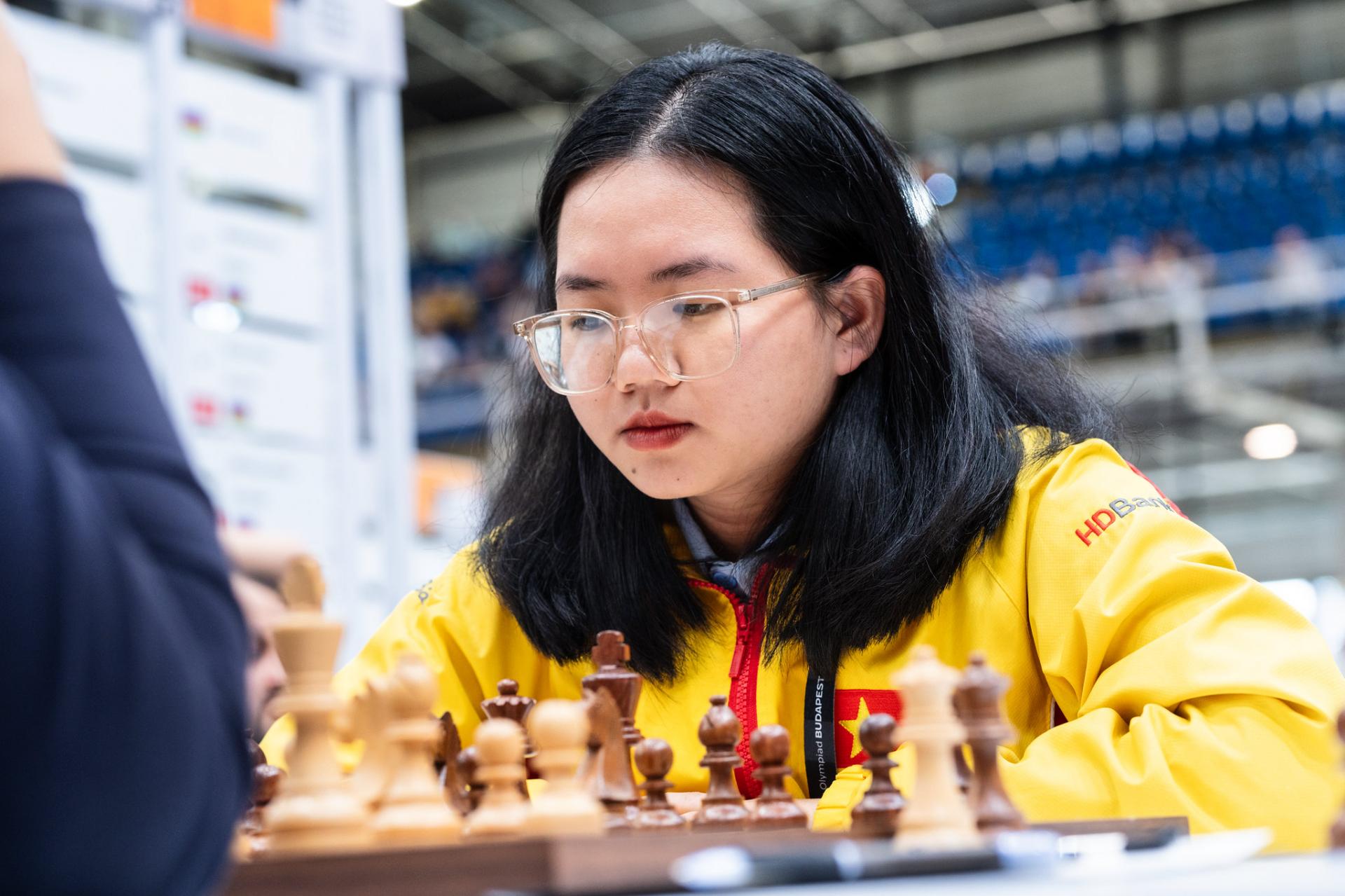 Kỳ thủ Bạch Ngọc Thùy Dương tại Olympiad cờ vua 2024. Ảnh: FIDE