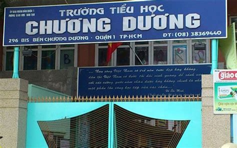 Trường Tiểu học Chương Dương - nơi xảy ra sự việc. Ảnh: L.H.