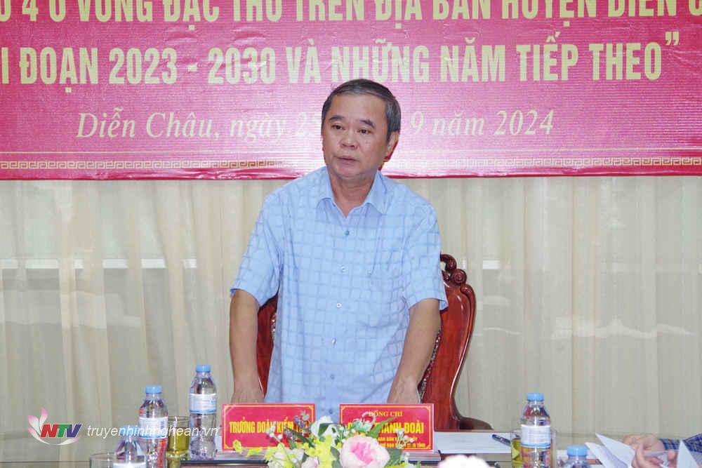 Đồng chí Phan Thanh Đoài - Phó Trưởng ban Dân vận Tỉnh ủy, Phó trưởng Ban Chỉ đạo Đề án 2036 tỉnh phát biểu chỉ đạo.