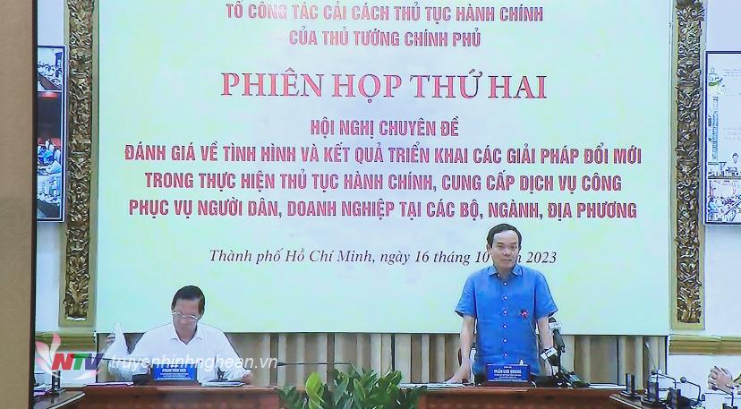 Phó Thủ tướng Trần Lưu Quang phát biểu chỉ đạo tại hội nghị.