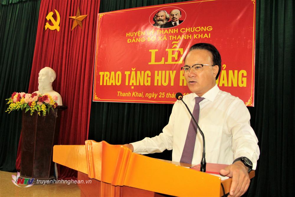 Phó Chủ tịch Thường trực HĐND tỉnh Nguyễn Nam Đình phát biểu tại buổi lễ.