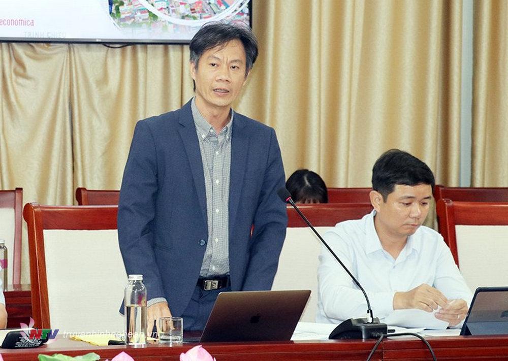 Tiến sỹ Lê Duy Bình - Chuyên gia kinh tế, Giám đốc điều hành Economica Việt Nam (đơn vị tư vấn) phát biểu tại hội nghị.