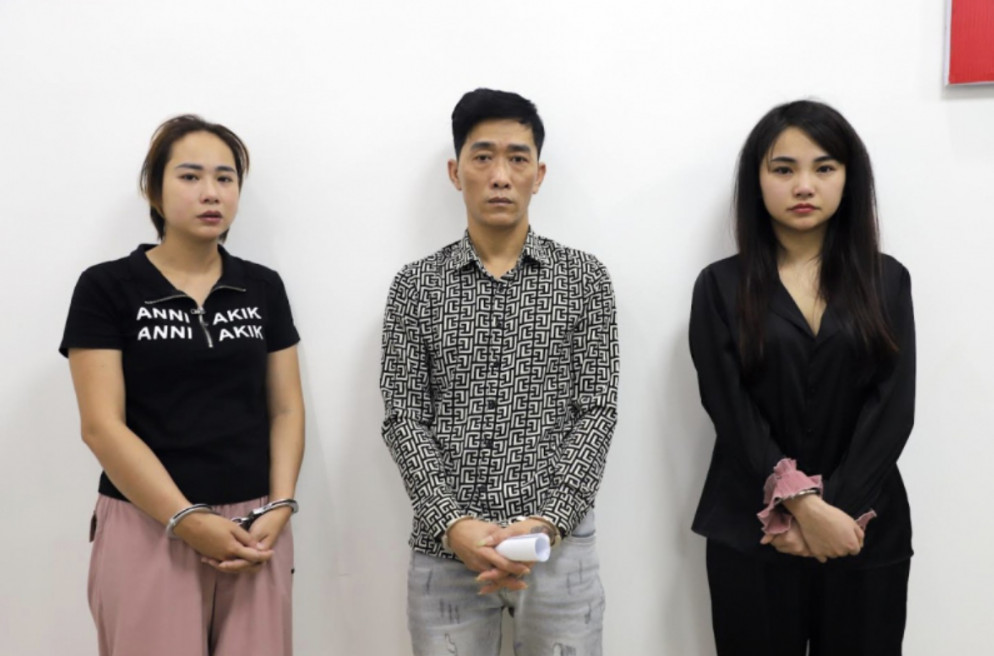 Các đối tượng bị bắt giữ.