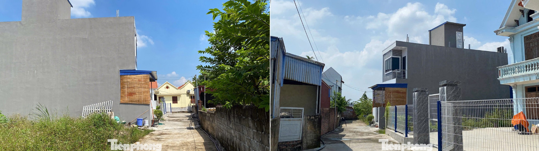 Căn nhà ông Đỗ Văn Hữu xây nhầm trên đất của người khác.