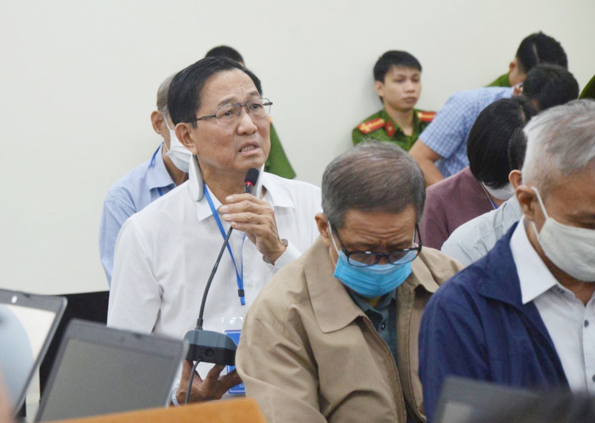 Bị cáo Quang Minh Quang tại phiên tòa