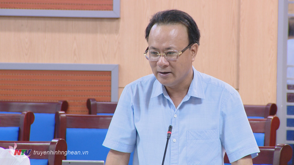 Đồng chí Nguyễn Nam Đình - Uỷ viên BTV Tỉnh ủy, Phó Chủ tịch Thường trực Hội đồng nhân dân tỉnh cho ý kiến nội dung báo cáo.
