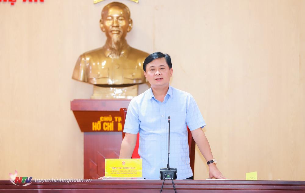 Bí thư Tỉnh ủy, Chủ tịch HĐND tỉnh Thái Thanh Quý kết luận nội dung thẩm tra.