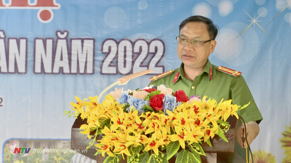 Đại tá Phan Đình Thành – Giám thị Trại giam Số 3 phát biểu tại hội nghị