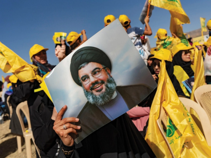 Thủ lĩnh Hezbollah Hezbollah sẽ đưa ra lời tuyên chiến trong lần xuất hiện tới? Ảnh: DW