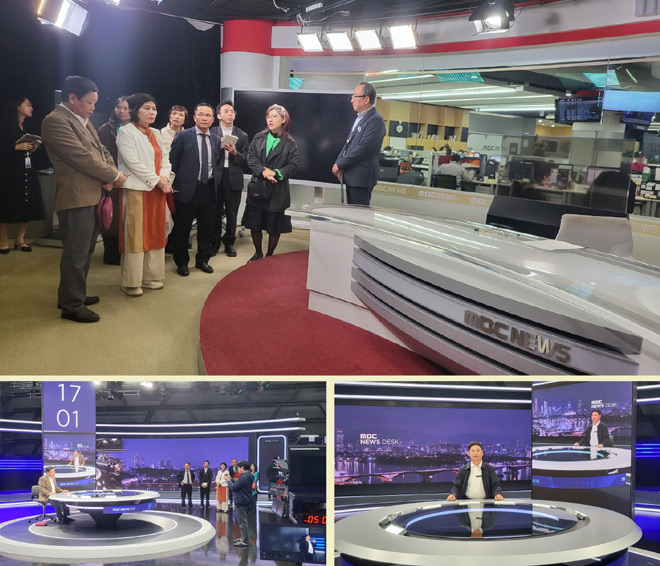 Đoàn công tác Hội nhà báo Việt Nam thăm Đài truyền hình tư nhân MBC