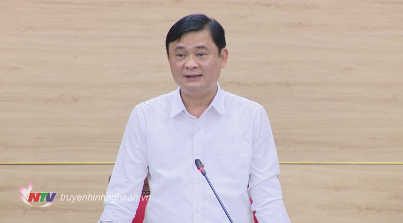 Bí thư Tỉnh ủy, Trưởng ban Chỉ đạo Thái Thanh Quý phát biểu kết luận cuộc họp