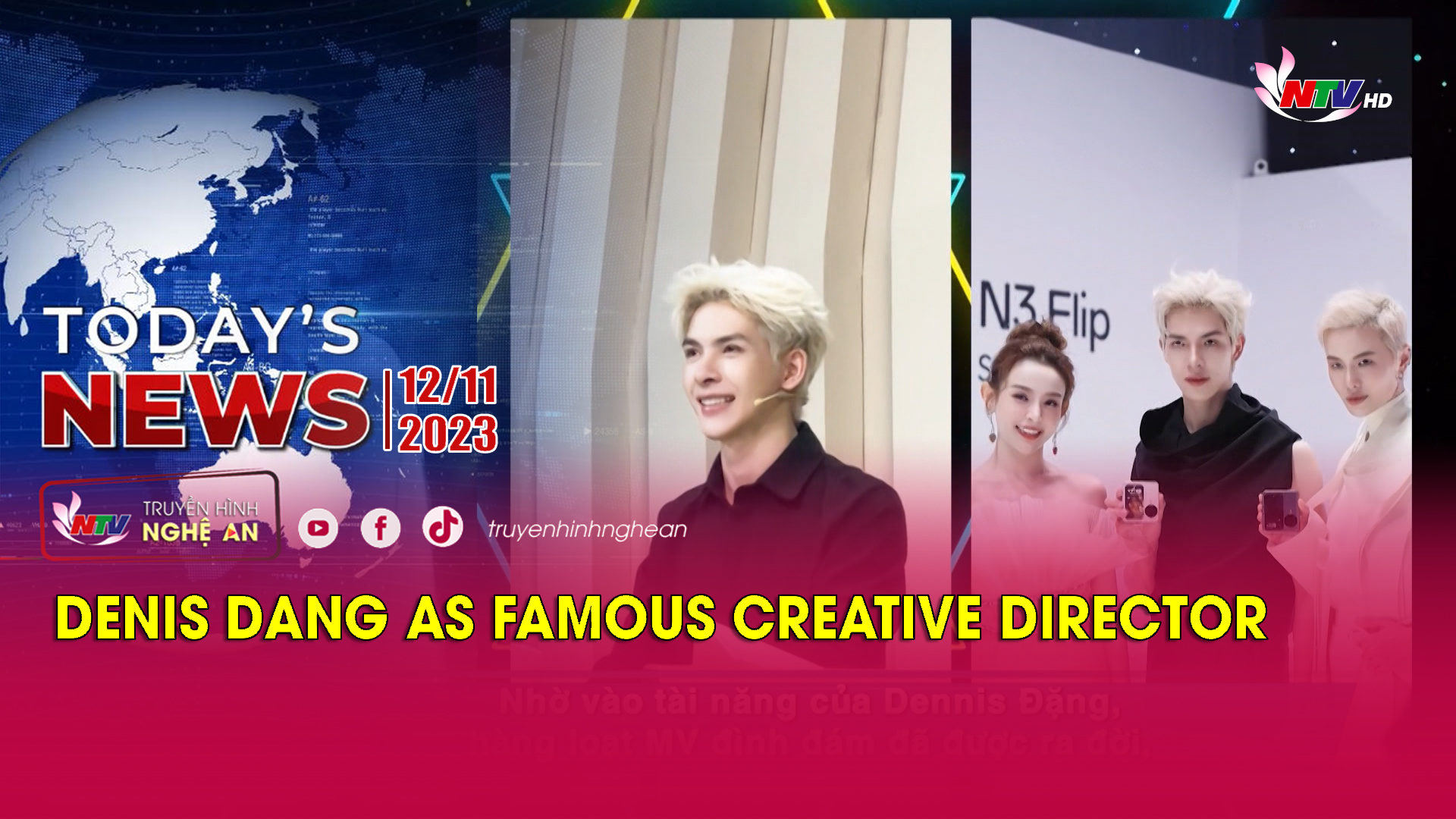 Today's News - 12/11/2023: Denis Dang as famous creative director