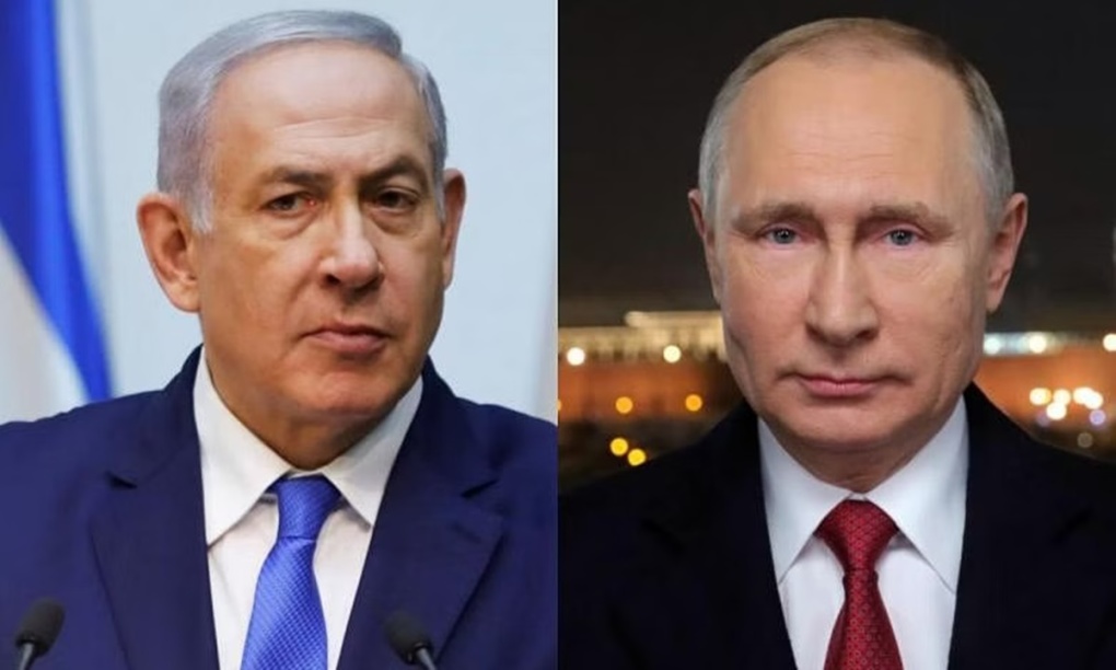 Thủ tướng Israel Benjamin Netanyahu (trái) và Tổng thống Nga Vladimir Putin. Ảnh: Reuters