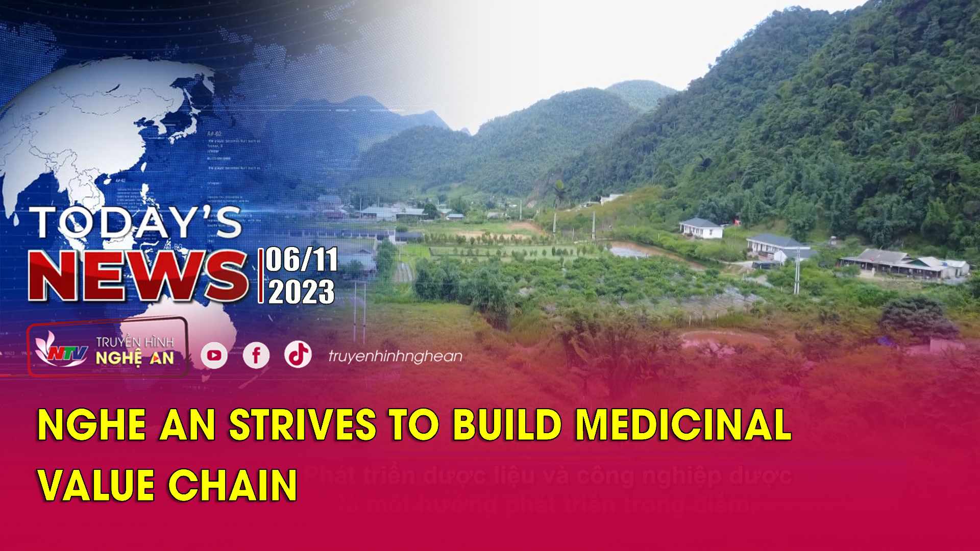 Today's News - 06/11/2023: Nghe An strives to build medicinal value chain