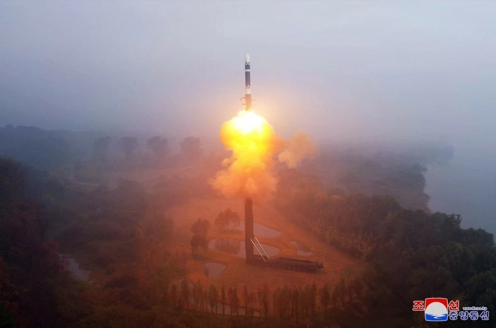 Triều Tiên phóng ICBM Hwasong-19 ngày 31/10. (Nguồn: KVNA)