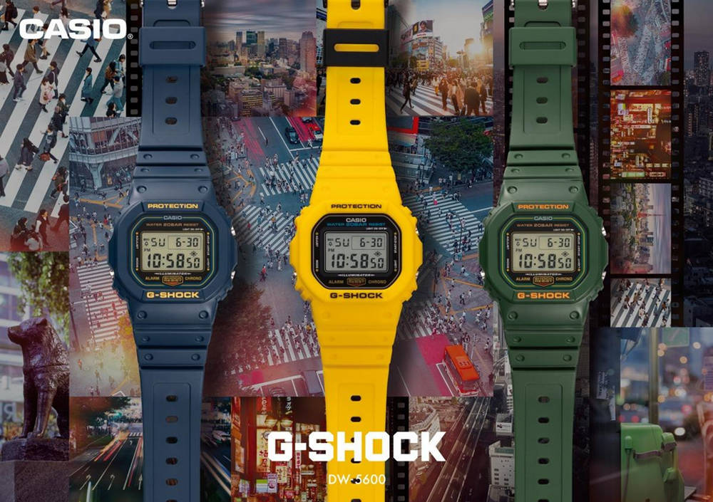 G-Shock DW-5600 series siêu bền bỉ, thiết kế nam tính mạnh mẽ