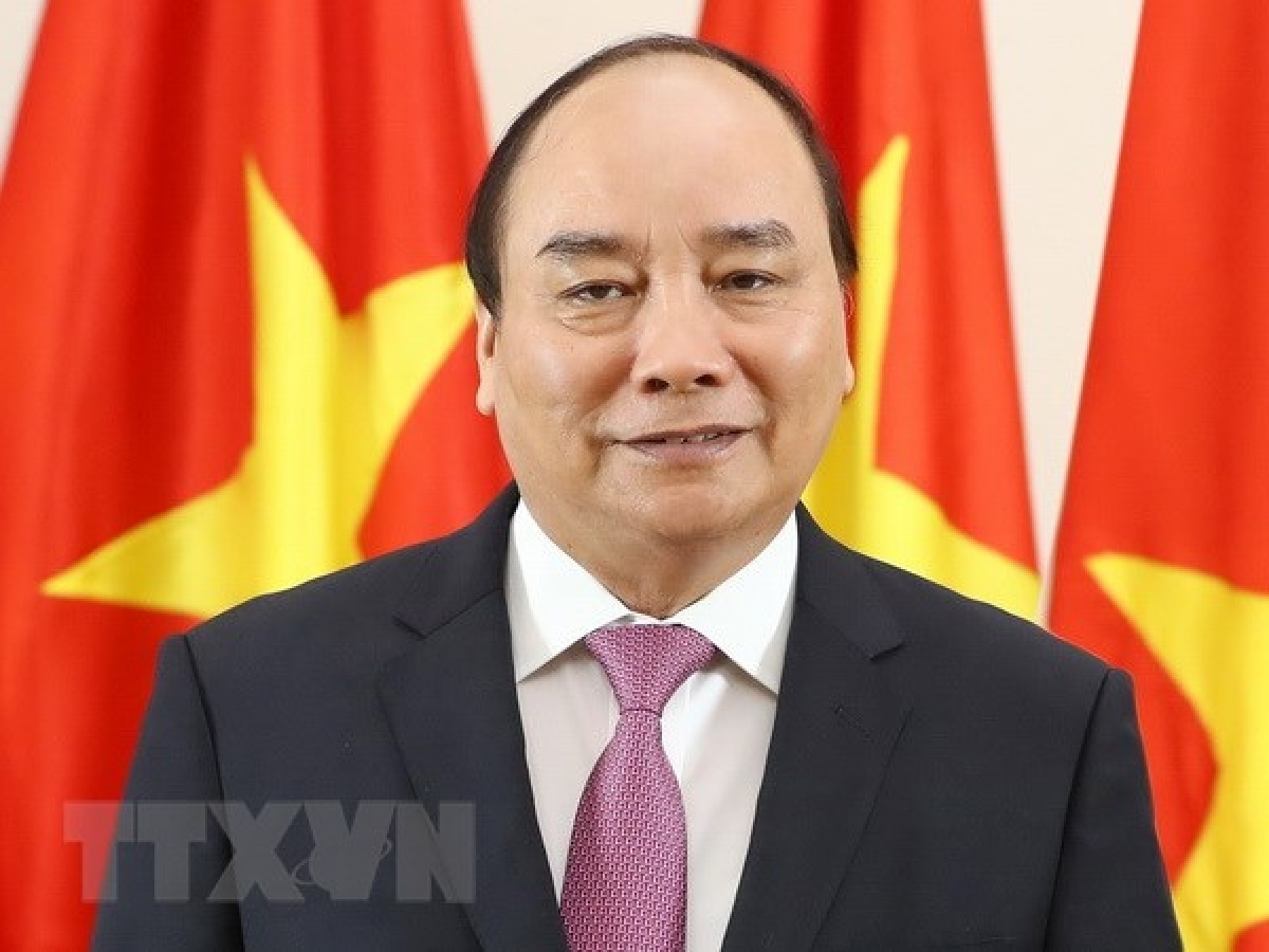 Chủ tịch nước Nguyễn Xuân Phúc cùng đoàn đại biểu cấp cao nước ta thăm cấp Nhà nước tới Đại Hàn Dân Quốc từ ngày 4-6/12/2022. (Ảnh: TTXVN)