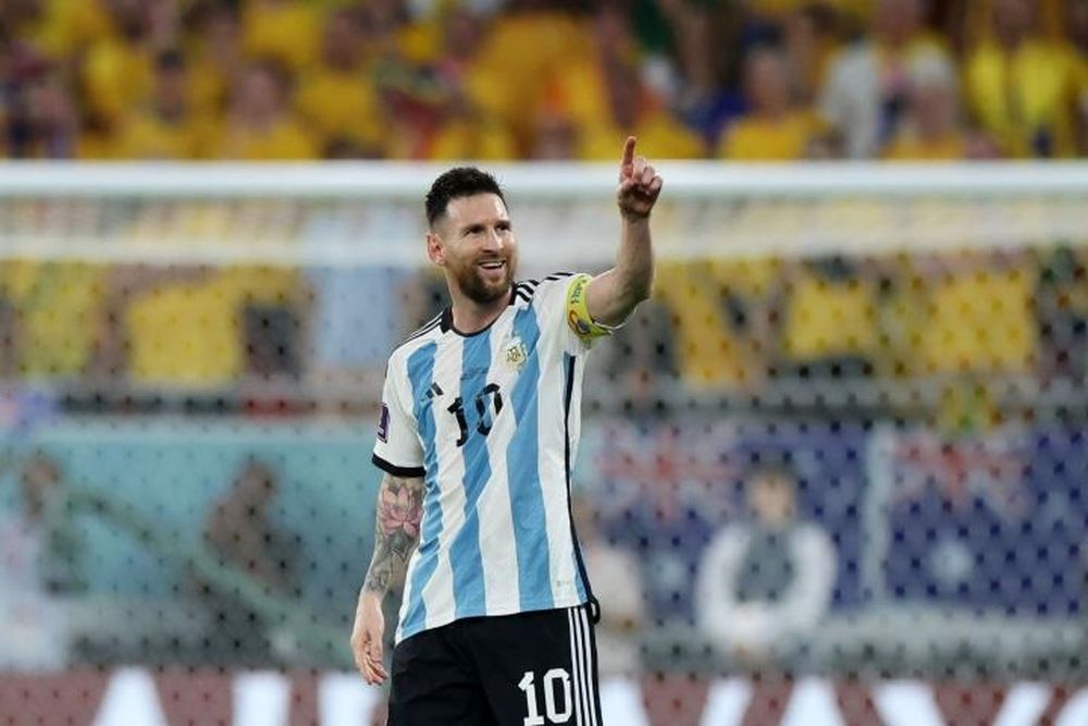 Messi được bình chọn là càu thủ xuất sắc nhất trận Argentina thắng Australia với tỉ số 2-1.