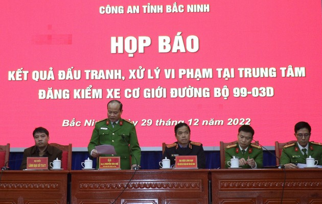 Công an tỉnh Bắc Ninh thông tin về vụ án ở Trung tâm đăng kiểm 99 – 03D