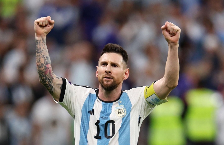 Messi toả sáng trong màu áo Argentina.