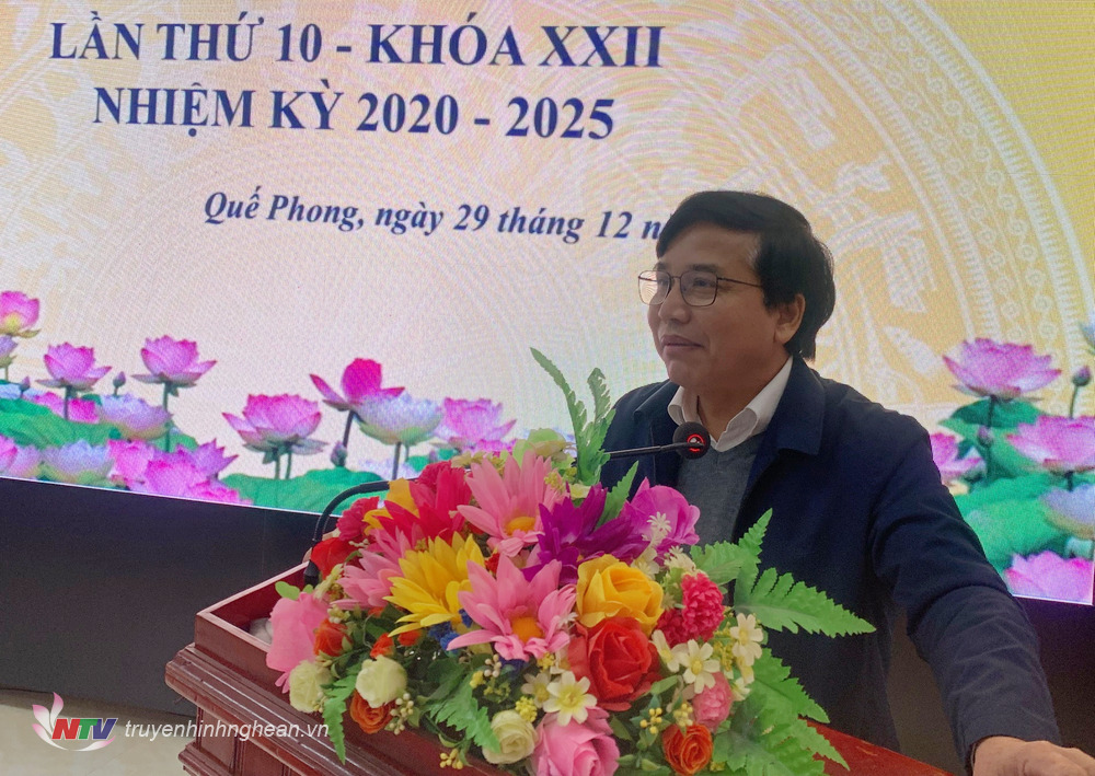 Phó Chủ tịch HĐND tỉnh Nguyễn Như Khôi phát biểu chỉ đạo tại hội nghị.