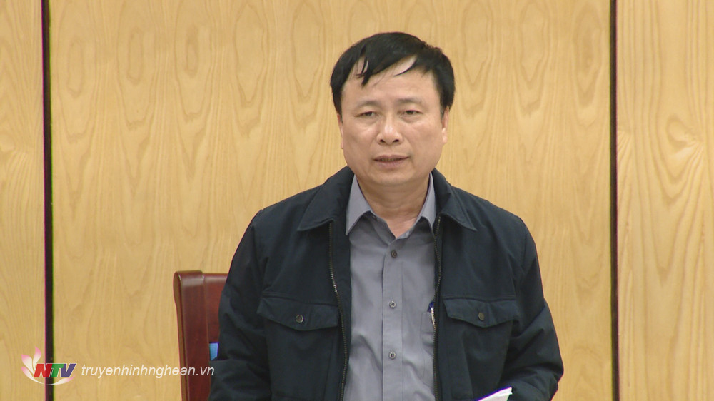 Phó Chủ tịch UBND tỉnh Bùi Đình Long phát biểu kết luận buổi họp.