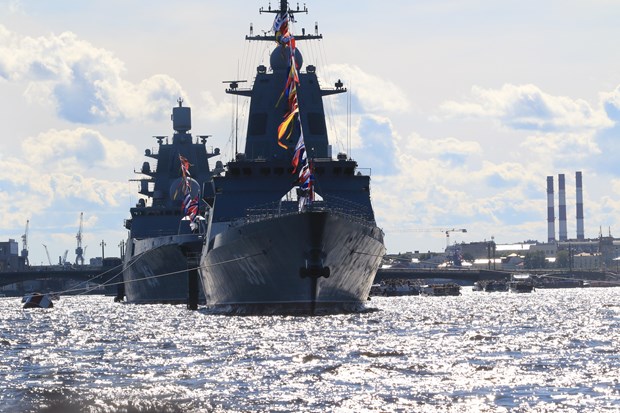 Tàu chiến của Hải quân Nga. 