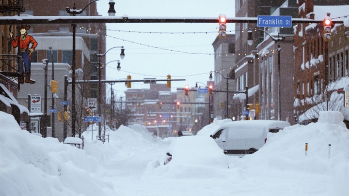 Tuyết ở Buffalo, New York. (Ảnh: CNN)
